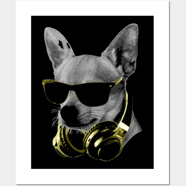 Dj Chihuahua Bling Wall Art by Nerd_art